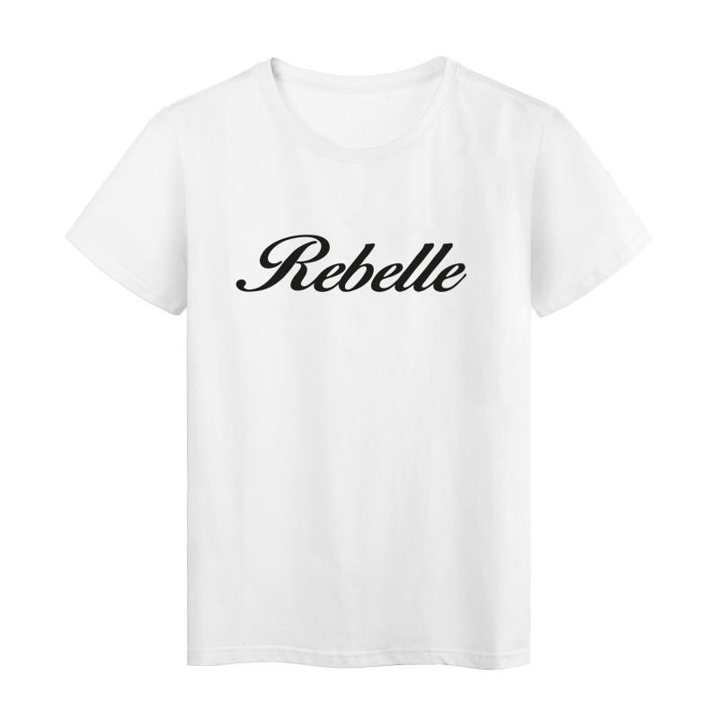 T-Shirt imprimé citation rebelle