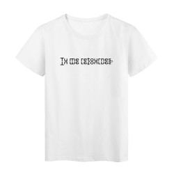 T-Shirt imprimé citation tu me retournes