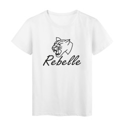 T-Shirt imprimé citation rebelle 
