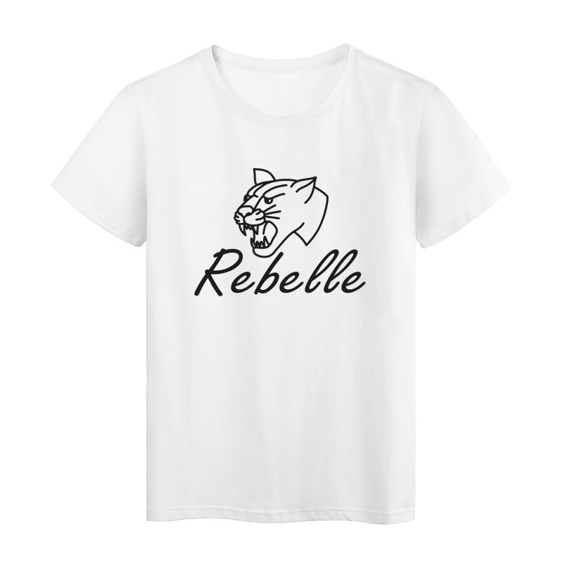 T-Shirt imprimé citation rebelle 