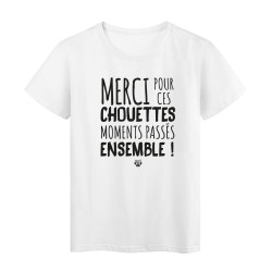 T-Shirt imprimé citation Maître d'école merci pour ces chouettes moments passés ensemble