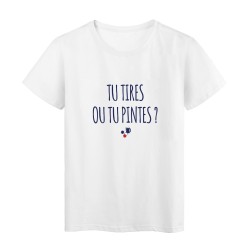 T-Shirt imprimé citation humour métro boulot apéro
