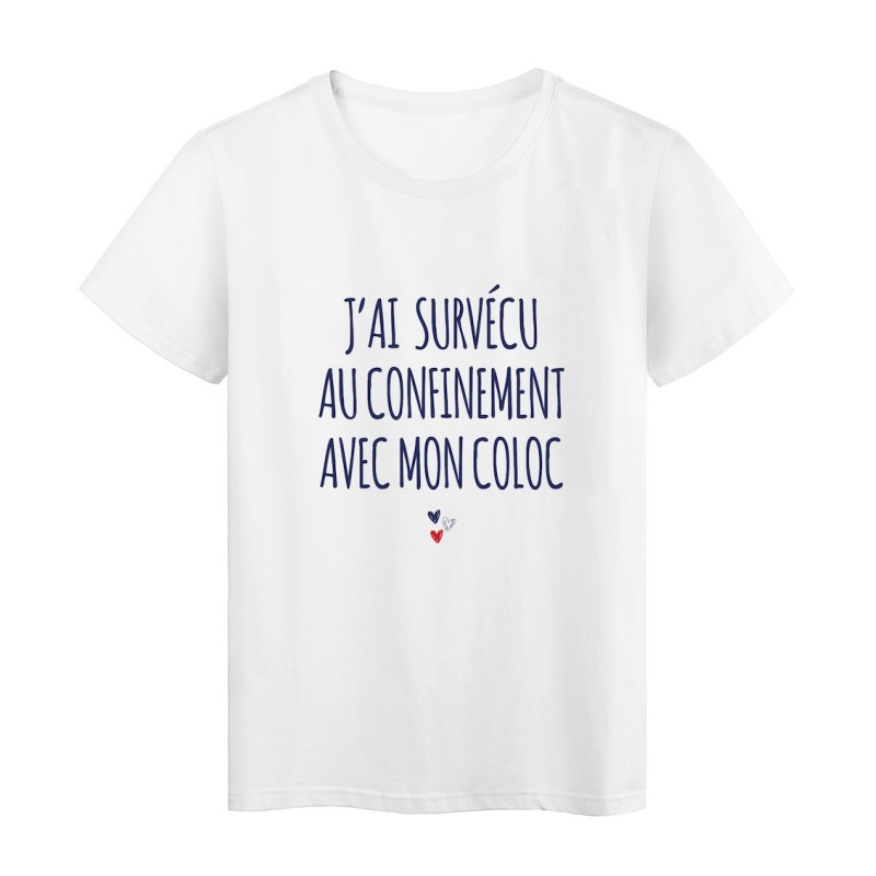 T-Shirt imprimé citation humour métro boulot apéro
