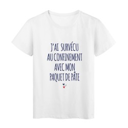 T-Shirt imprimé citation humour métro boulot apéro