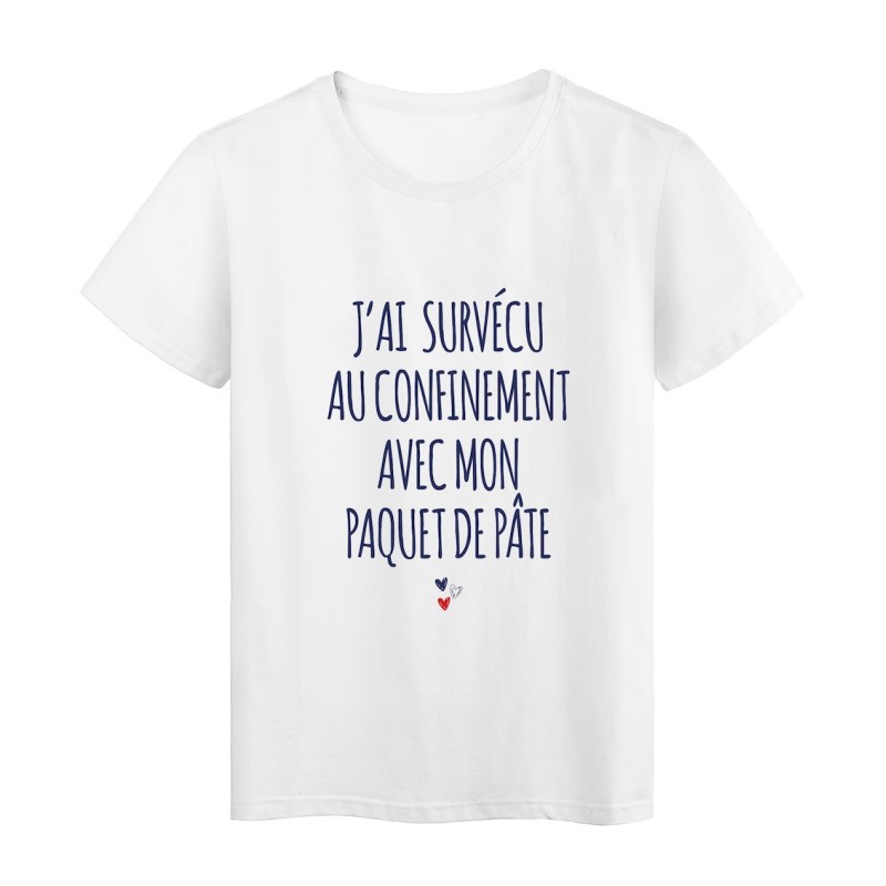 T-Shirt imprimé citation humour métro boulot apéro