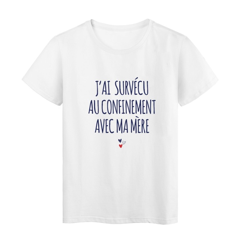 T-Shirt imprimé citation humour métro boulot apéro