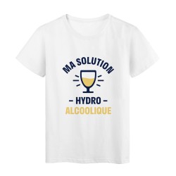 T-Shirt imprimé citation humour métro boulot apéro