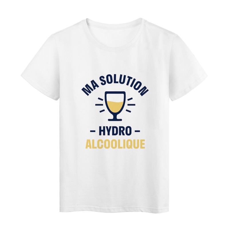 T-Shirt imprimé citation humour métro boulot apéro