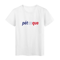 T-Shirt imprimé citation pétanque