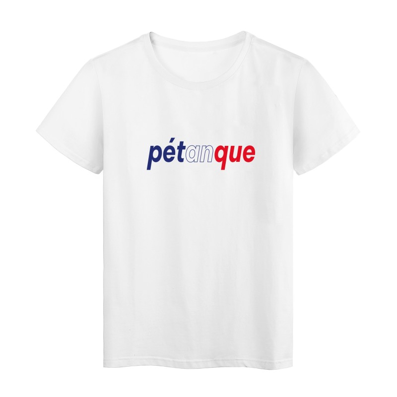 T-Shirt imprimé citation pétanque