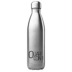 Bouteille gourde isotherme acier inox 500 ml imprimé citation Ouha con