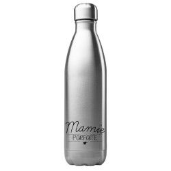 Bouteille gourde isotherme acier inox 500 ml imprimé citation fête grand mère Mamie parfaite