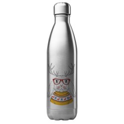 Bouteille gourde isotherme acier inox 500 ml imprimé illustration Lapin