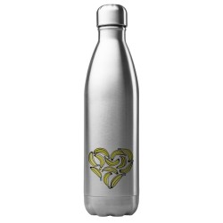 Bouteille gourde isotherme acier inox 500 ml imprimé illustration Coeur banane