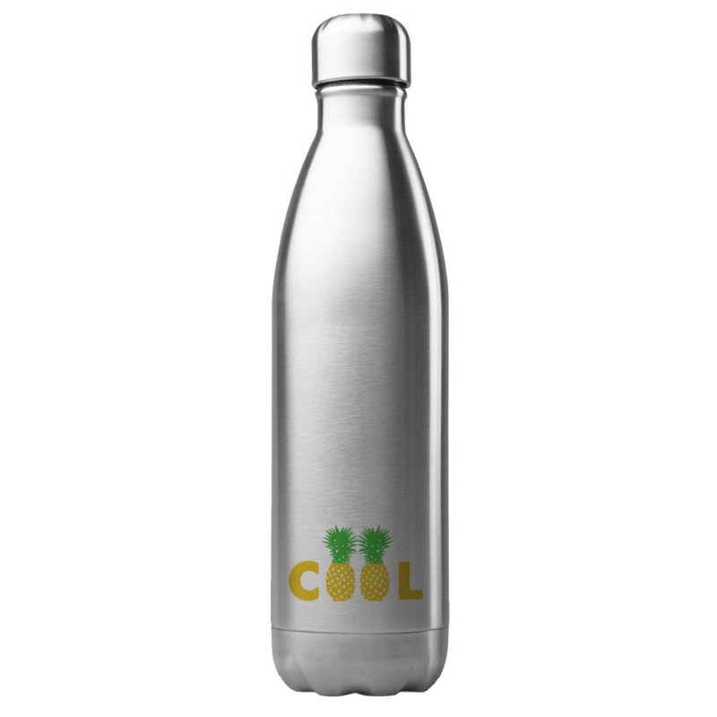 Bouteille gourde isotherme acier inox 500 ml imprimé illustration ananas cool