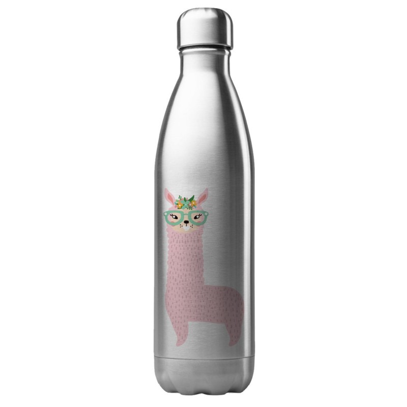 Bouteille gourde isotherme acier inox 500 ml imprimé illustration Lama