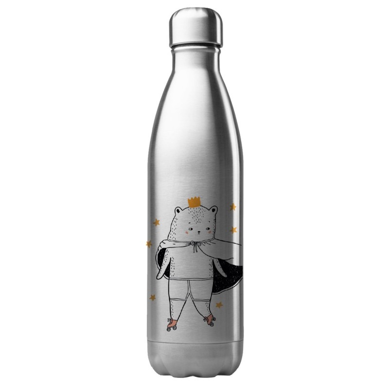Bouteille gourde isotherme acier inox 500 ml imprimé illustration super héros