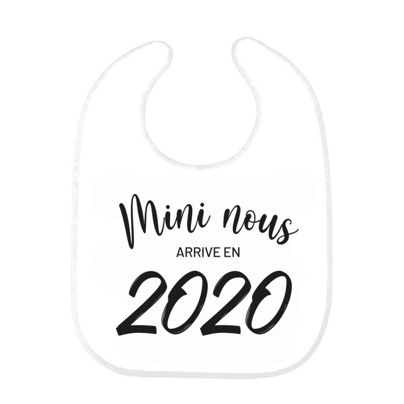 Bavoir bébé imprimé citation naissance Mini nous arrive en 2020