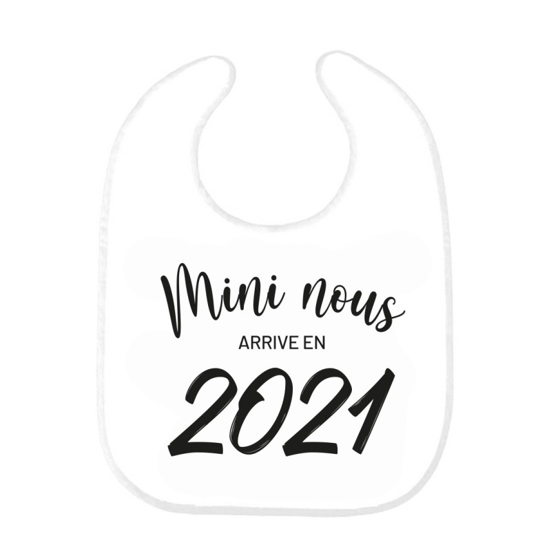 Bavoir bébé imprimé citation naissance Mini nous arrive en 2021