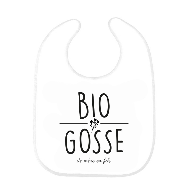 Bavoir bébé imprimé citation naissance Bio gosse de mère en fils