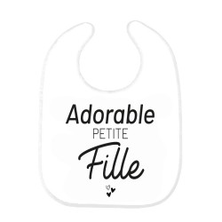 Bavoir bébé imprimé citation naissance Adorable petite fille