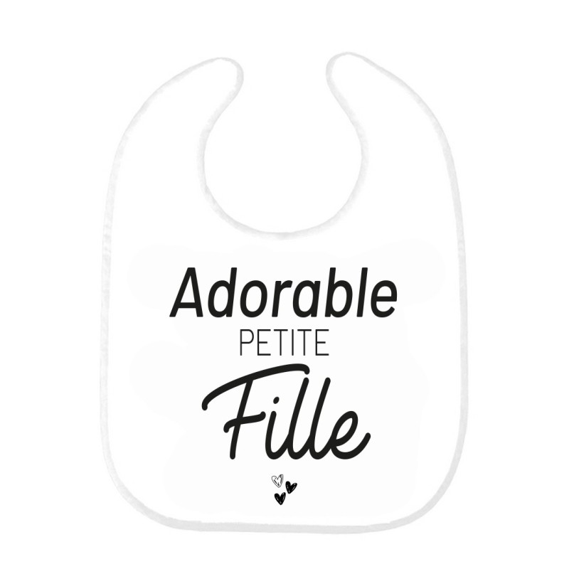 Bavoir bébé imprimé citation naissance Adorable petite fille