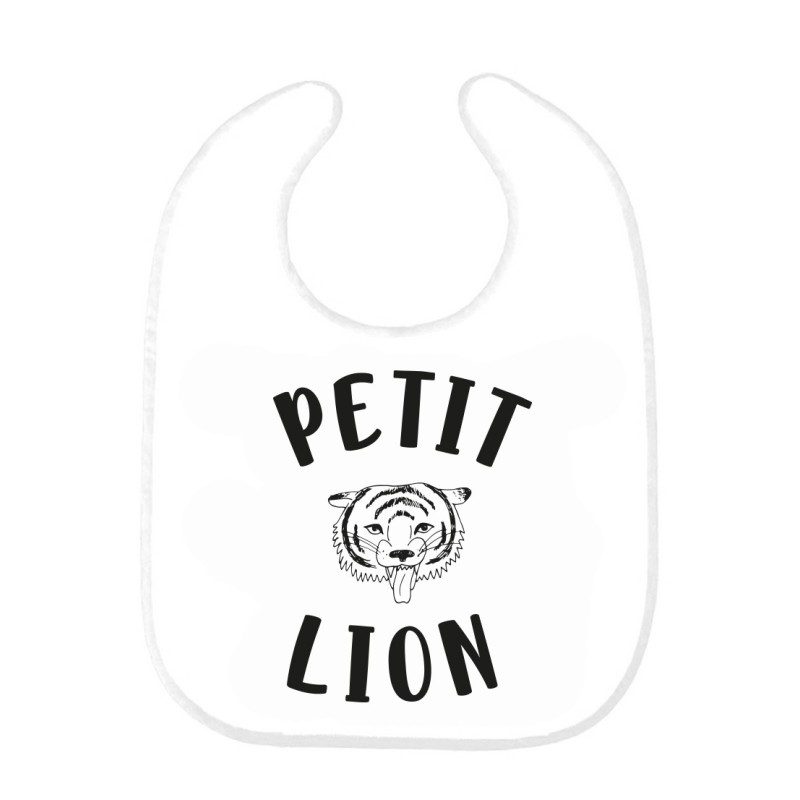 Bavoir bébé imprimé citation naissance Petit lion