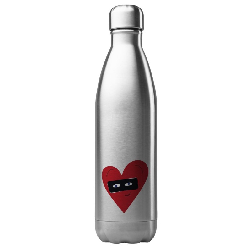 Bouteille gourde isotherme acier inox 500 ml imprimé illustration Coeur