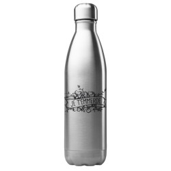 Bouteille gourde isotherme acier inox 500 ml imprimé citation humour Je t'emmerde