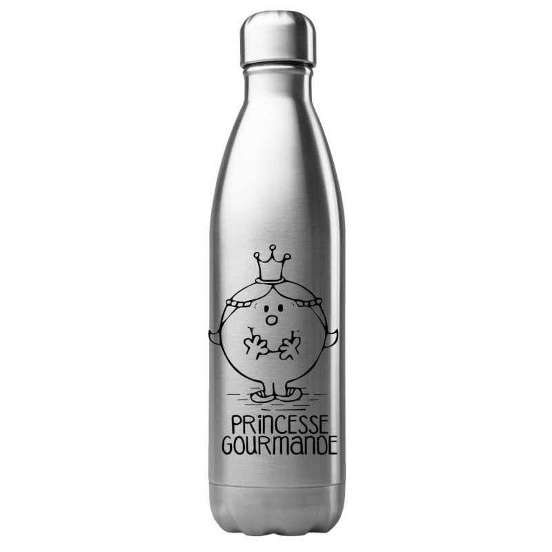 Bouteille gourde isotherme acier inox 500 ml imprimé citation humour Madame gourmande