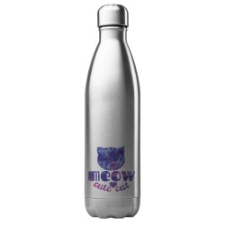 Bouteille gourde isotherme acier inox 500 ml imprimé illustration chat