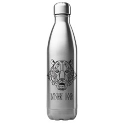 Bouteille gourde isotherme acier inox 500 ml imprimé illustration Tigre