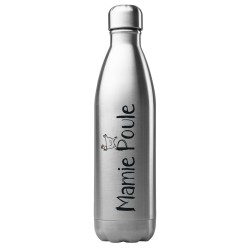 Bouteille gourde isotherme acier inox 500 ml imprimé citation mamie poule
