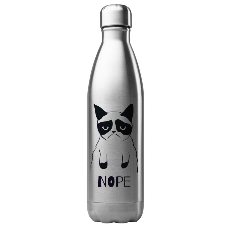 Bouteille gourde isotherme acier inox 500 ml imprimé Chat