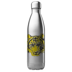 Bouteille gourde isotherme acier inox 500 ml imprimé illustration Tigre