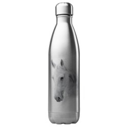 Bouteille gourde isotherme acier inox 500 ml imprimé illustration cheval