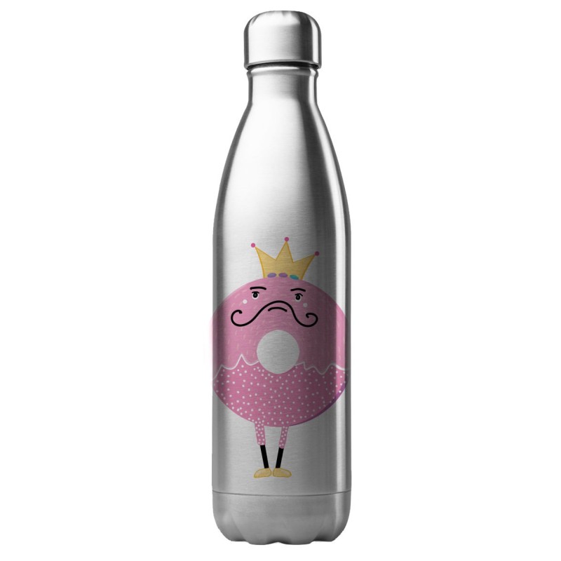 Bouteille gourde isotherme acier inox 500 ml imprimé illustration Donuts