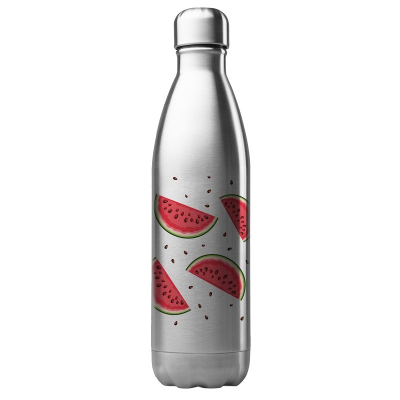 Bouteille gourde isotherme acier inox 500 ml imprimé illustration Pastèque
