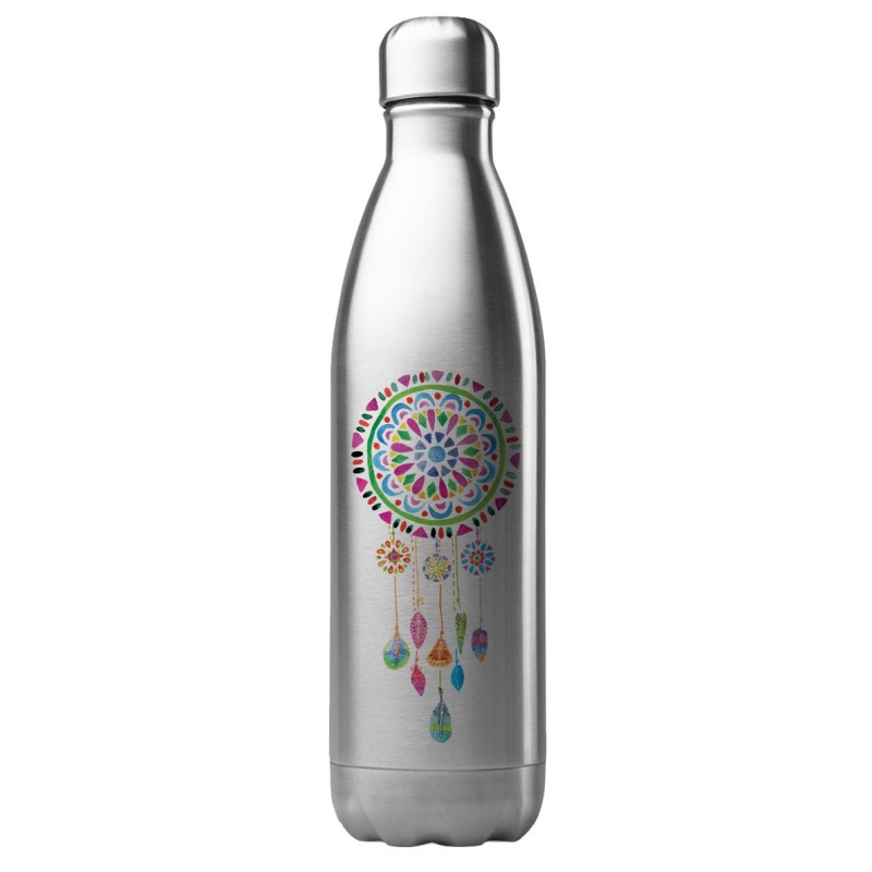 Bouteille gourde isotherme acier inox 500 ml imprimé illustration Attrape rêve