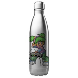 Bouteille gourde isotherme acier inox 500 ml imprimé illustration manga fille