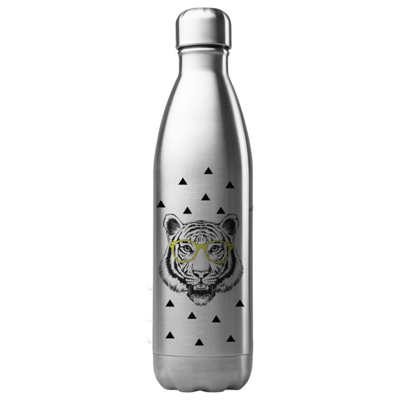 Bouteille gourde isotherme acier inox 500 ml imprimé illustration Tigre art