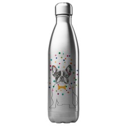 Bouteille gourde isotherme acier inox 500 ml imprimé illustration Chien art