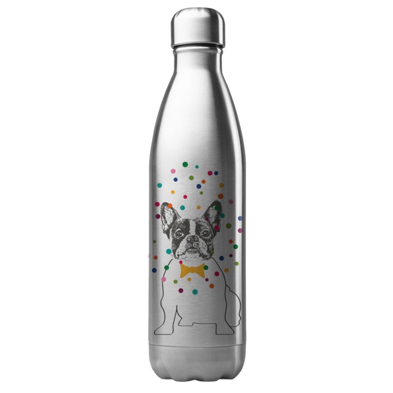 Bouteille gourde isotherme acier inox 500 ml imprimé illustration Chien art