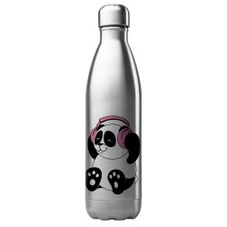 Bouteille gourde isotherme acier inox 500 ml imprimé illustration Panda art