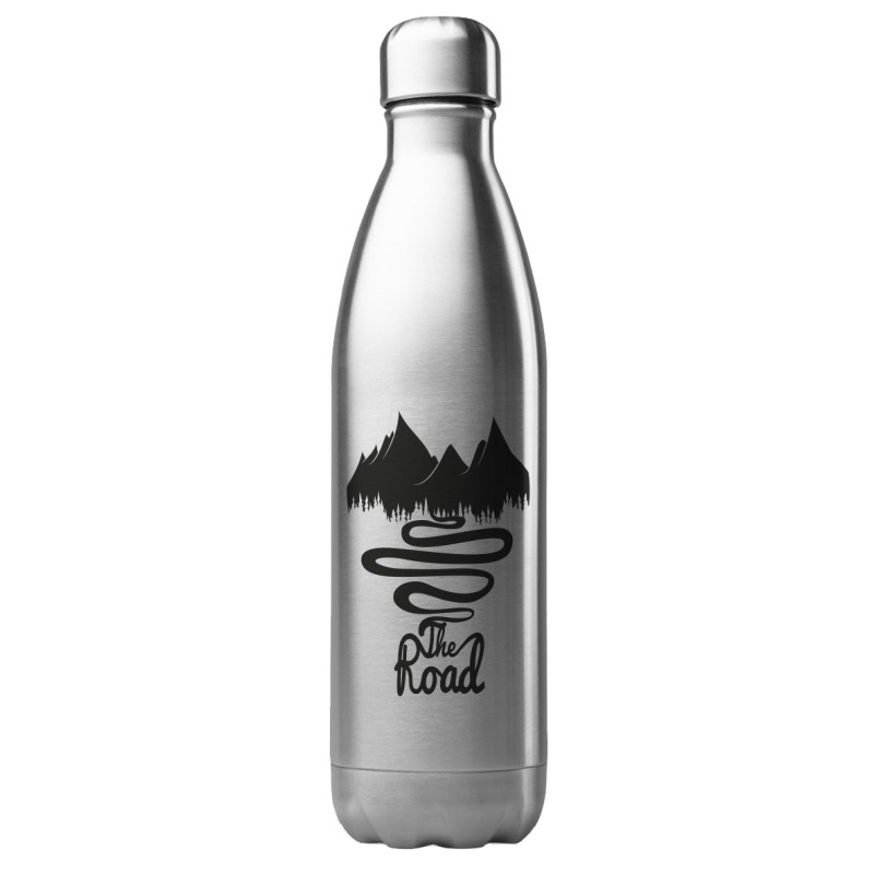 Bouteille gourde isotherme acier inox 500 ml imprimé illustration Montagne