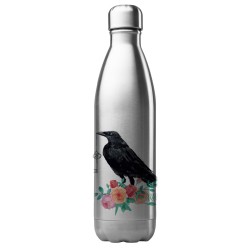 Bouteille gourde isotherme acier inox 500 ml imprimé illustration Oiseau
