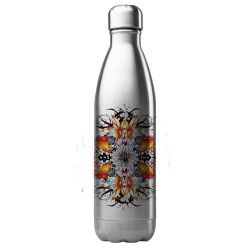Bouteille gourde isotherme acier inox 500 ml imprimé illustration Psychedelique