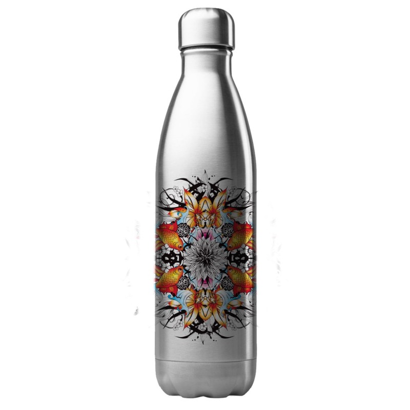 Bouteille gourde isotherme acier inox 500 ml imprimé illustration Psychedelique