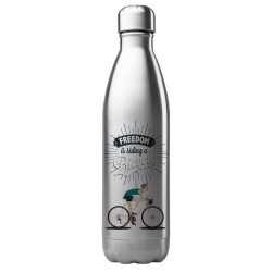 Bouteille gourde isotherme acier inox 500 ml imprimé illustration Zen méditation