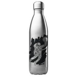 Bouteille gourde isotherme acier inox 500 ml imprimé illustration Astronaute